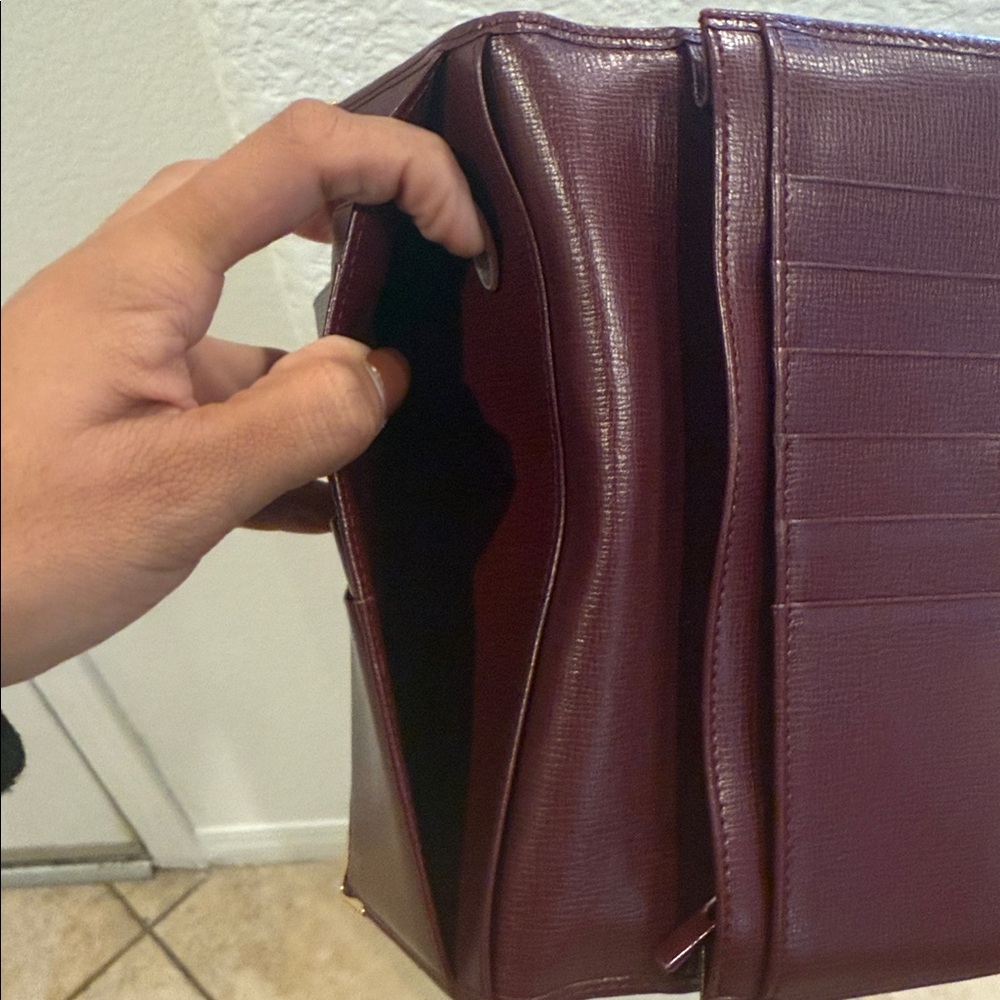 Authentic Cartier Must de Cartier Bordeaux Leather Bifold Long Wallet - Picture 12 of 15